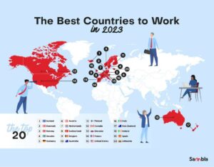 Best Countries To Work In Map 300x234 